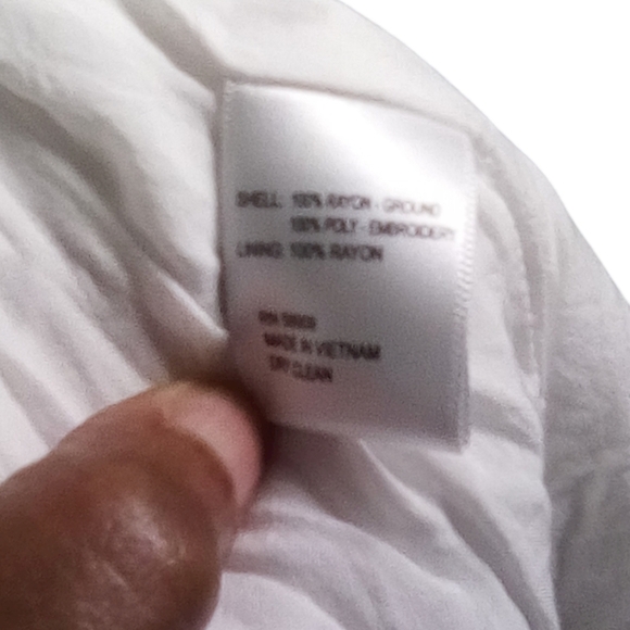 Gianni Bini Elegant Women’s White Long Maxi Eyelet Zip Back Cutout Dress Sz 0 - Picture 6 of 8